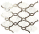 15x14 Castellina Stone Mosaics Arabesque  Mosaic Mixed-Material Look Polished Smooth Stone Tile Warm Beige