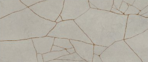 48x110 Kintsugi Cracked  Patterned Solid-Color Matte Smooth Porcelain Tile Light Gray