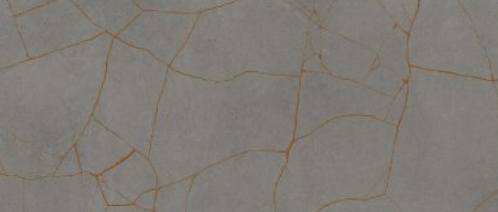 48x110 Kintsugi Cracked  Patterned Solid-Color Matte Smooth Porcelain Tile Slate Gray