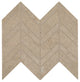 12x13 Modern Formation Chevron  Patterned Stone-Look Matte Smooth Porcelain Tile Beige