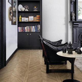 Medium Brown - 4x21 Vero Chevron Natural Wood-Look Matte Smooth Porcelain Tile