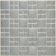 12x12 Metallica Grid  Mosaic Metallic-Look Satin Smooth Metal Tile Silver Gray