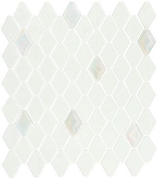 11x13 Stagecraft Hexagon Mosaic Mixed-Color Matte Smooth Glass Tile