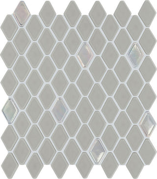 11x13 Stagecraft Hexagon Mosaic Mixed-Color Matte Smooth Glass Tile