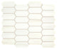 2x4 Marble Hexagon Rhomboid  Mosaic Stone-Look Honed Smooth Marble Tile Pure White