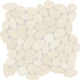 13x13 Pebble Oasis  Random Pattern  Mosaic Natural-Look Tumbled Natural Pebble Tile Pebble White