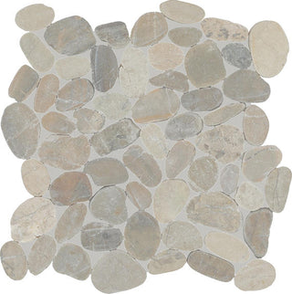 13x13 Pebble Oasis Mosaic Natural-Look Tumbled Natural Pebble Tile