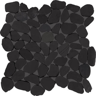 13x13 Pebble Oasis Mosaic Natural-Look Tumbled Natural Pebble Tile