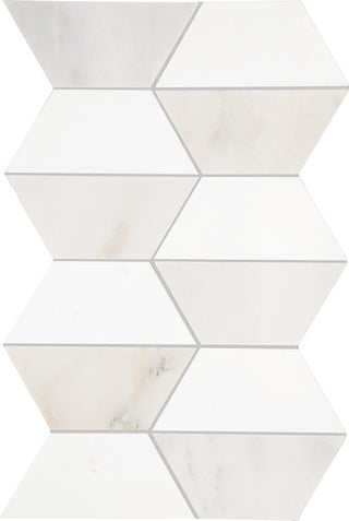 12x18 Perfit Mosaix Hexagon Mosaic Marble-Look Polished Smooth Stone Tile