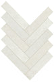 2x6 Rekindle Herringbone  Mosaic Concrete-Look Matte Smooth Porcelain Tile Pure White