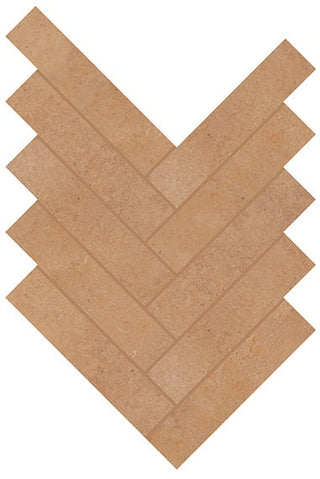 7x4 Rekindle Herringbone Mosaic Concrete-Look Matte Smooth Porcelain Tile