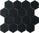 12x14 Artistic Reflections Hexagon Mosaic Solid-Color Matte Smooth Ceramic Tile