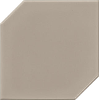 6x6 Retrospace Remix Hexagon Natural Solid-Color Glossy Smooth Ceramic Tile