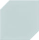 6x6 Retrospace Remix Hexagon  Natural Solid-Color Glossy Smooth Ceramic Tile Pale Blue