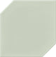 6x6 Retrospace Remix Hexagon  Natural Solid-Color Glossy Smooth Ceramic Tile Pale Sage