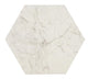 8x9 Mythique Marble Hexagon  Natural Marble-Look Matte Smooth Porcelain Tile Light Cream