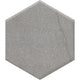 8x9 Marble Obsession Hexagon Light Veining  Natural Marble-Look Matte Smooth Porcelain Tile Pale Gray
