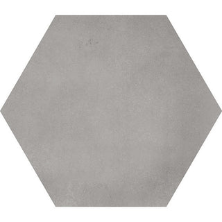Light Gray - 8x9 Scrapbook Hexagon Intricate Geometry Natural Concrete-Look Matte Smooth Porcelain Tile
