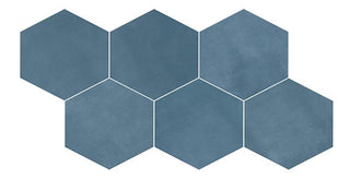 8x9 Scrapbook Hexagon Natural Concrete-Look Matte Smooth Porcelain Tile