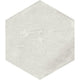 8x8 Solstice Hexagon  Natural Stone-Look Matte Textured Porcelain Tile Off White