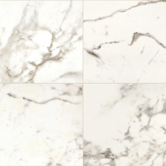 32x32 Marble Attache Natural Marble-Look Satin Smooth Porcelain Tile