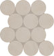 13x13 Indoterra Circle Honeycomb Mosaic Concrete-Look Matte Smooth Porcelain Tile