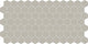 12x21 Keystones Hexagon  Mosaic Solid-Color Matte Smooth Porcelain Tile
