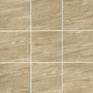24x24 Florentine Natural Marble-Look Matte Smooth Porcelain Tile