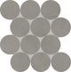 13x13 Indoterra Circle Honeycomb Mosaic Concrete-Look Matte Smooth Porcelain Tile