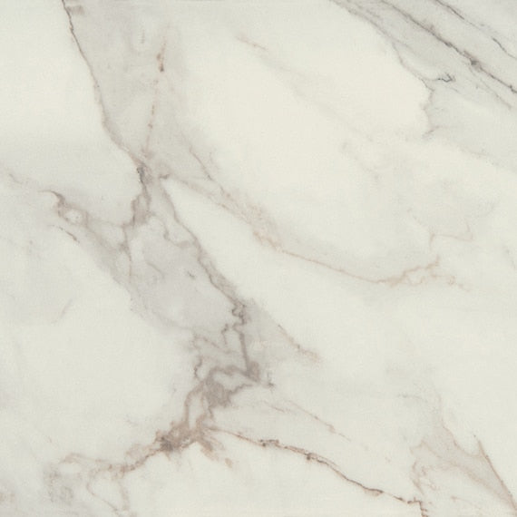 24x24 Famed Natural Marble-Look Polished Smooth Porcelain Tile
