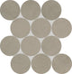 13x13 Indoterra Circle Honeycomb Mosaic Concrete-Look Matte Smooth Porcelain Tile