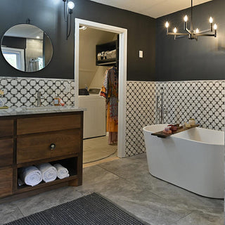 Gray Marble - 12x24 Marble Attache Natural Marble-Look Matte Smooth Porcelain Tile