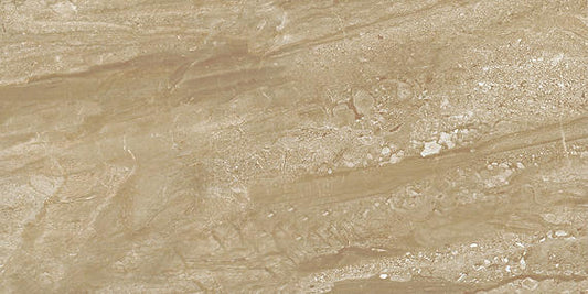 10x14 Florentine Natural Marble-Look Glossy Smooth Porcelain Tile