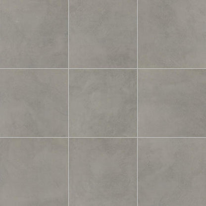 24x24 Indoterra Stepwise Concrete-Look Matte Smooth Porcelain Tile