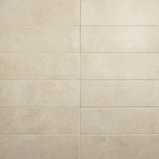6x18 Platinum Natural Marble-Look Glossy Smooth Porcelain Tile