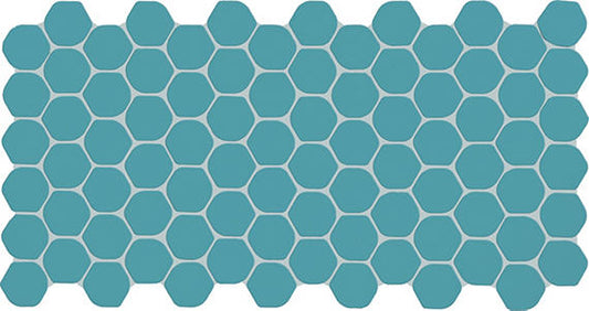 12x24 Keystones Organic Penny Round Mosaic Solid-Color Matte Smooth Porcelain Tile