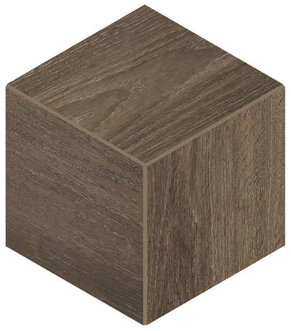 12x12 Emerson Wood Hexagon Rhombille Cube Mosaic Wood-Look Matte Porcelain Tile