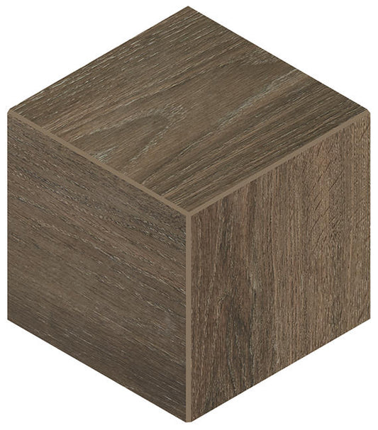 12x12 Emerson Wood Hexagon Rhombille Cube Mosaic Wood-Look Matte Porcelain Tile
