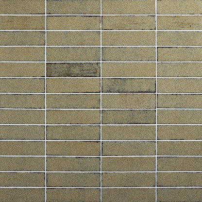 2x9 Iridescent Isles Natural Mixed-Color Glossy Smooth Porcelain Tile