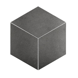 12x12 Emergent Hexagon Mosaic Stone-Look Satin Geometric Cube Porcelain Tile