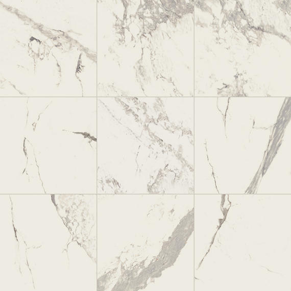 24x24 Marble Attache Natural Marble-Look Matte Smooth Porcelain Tile