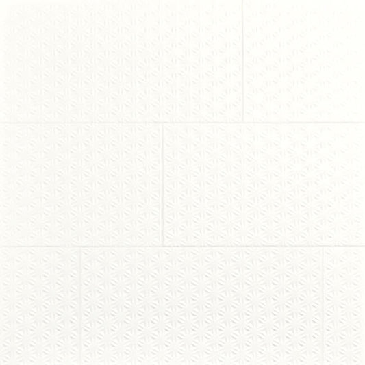 12x24 Luminique Star Natural Solid-Color Glossy Embossed Ceramic Tile