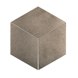 12x12 Emergent Hexagon Mosaic Stone-Look Satin Geometric Cube Porcelain Tile