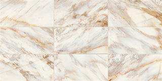 12x24 Gamma Intense Veining Natural Marble-Look Polished Smooth Stone Tile