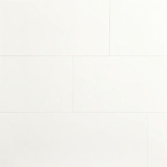 12x24 Luminique Handcrafted Solid-Color Glossy Smooth Ceramic Tile