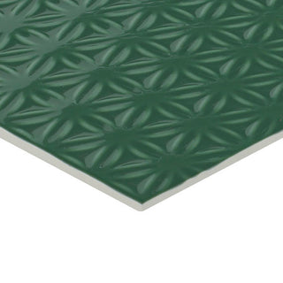Forest Green - 12x24 Luminique Star Natural Solid-Color Glossy Embossed Ceramic Tile