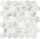 13x13 Hexagon Mosaic Polished Smooth Marble Tile
