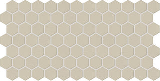 12x24 Keystones Hexagon Mosaic Solid-Color Matte Textured Porcelain Tile