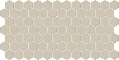 12x24 Keystones Hexagon Mosaic Solid-Color Matte Textured Porcelain Tile