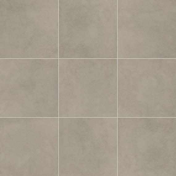 24x24 Indoterra Stepwise Concrete-Look Matte Smooth Porcelain Tile